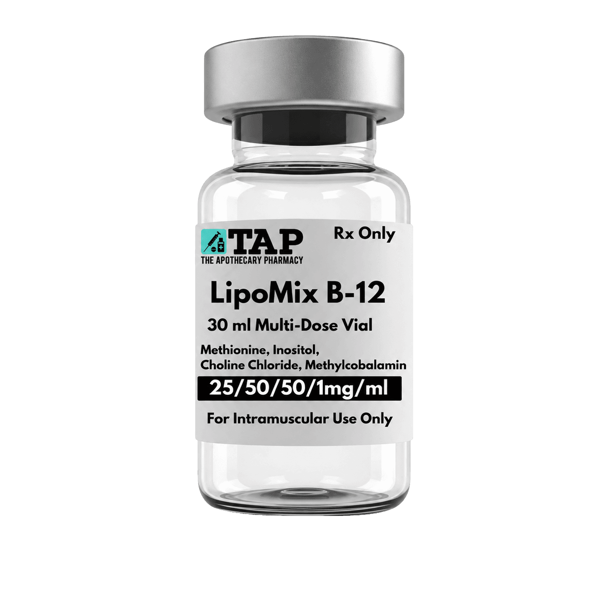 LipoMix B-12 compounded injection prepared at The Apothecary Pharmacy